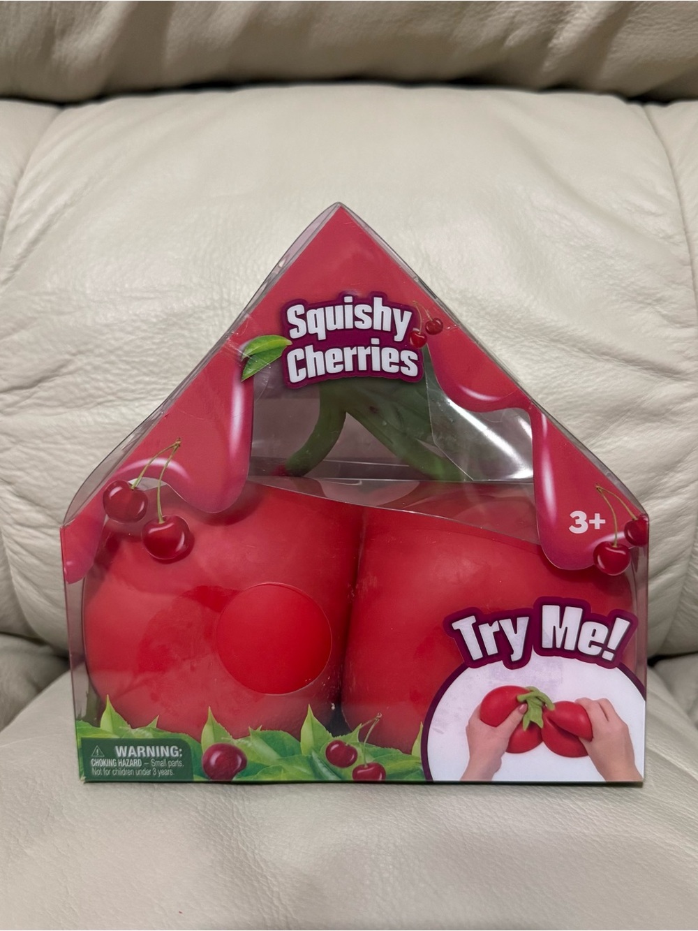 Sunny Days Squeezy Cherries Viral Squish Squishy Kids Sensory Toy NEW